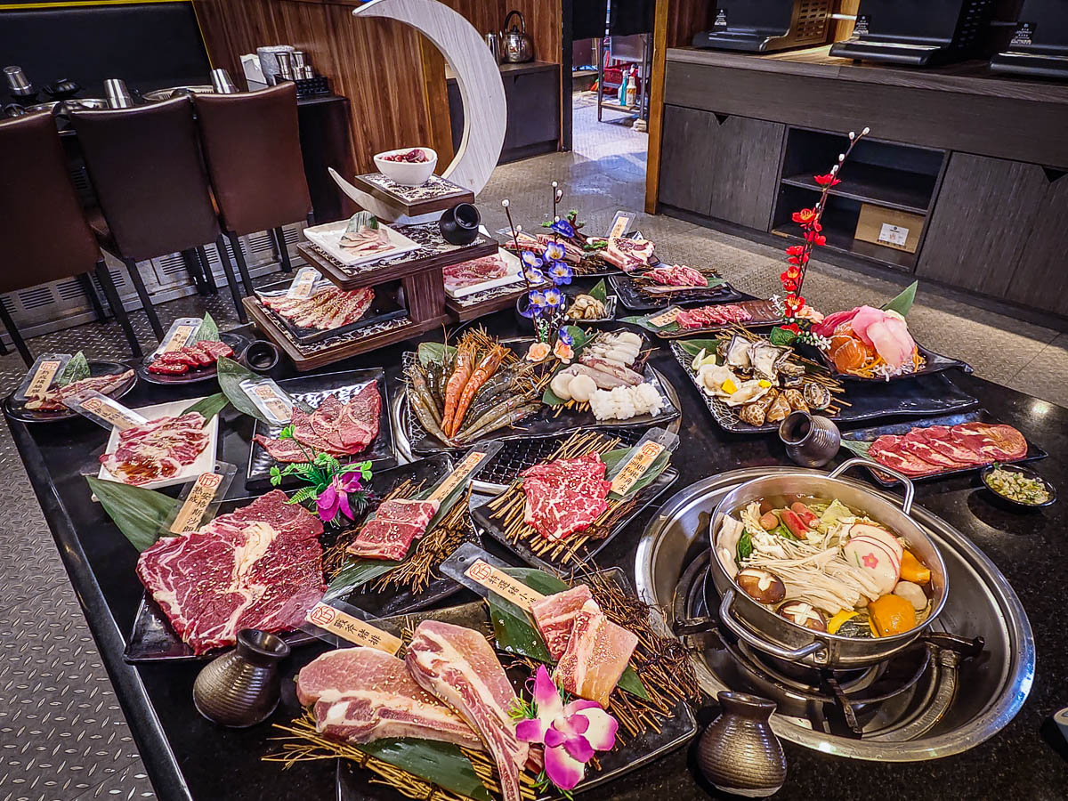 匠夯日式燒肉｜超時送肉品！千元價位嗑生食級干貝、日本生蠔，新鮮生魚片吃到飽，藝文特區美食，藝文特區烤肉