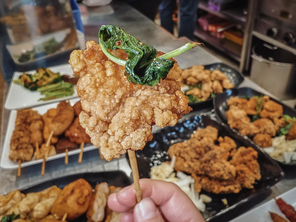 阿淘串串鹹酥雞串燒｜平價串燒×炸物，50+種烤物、炸物越夜越美味，桃園串燒，桃園宵夜