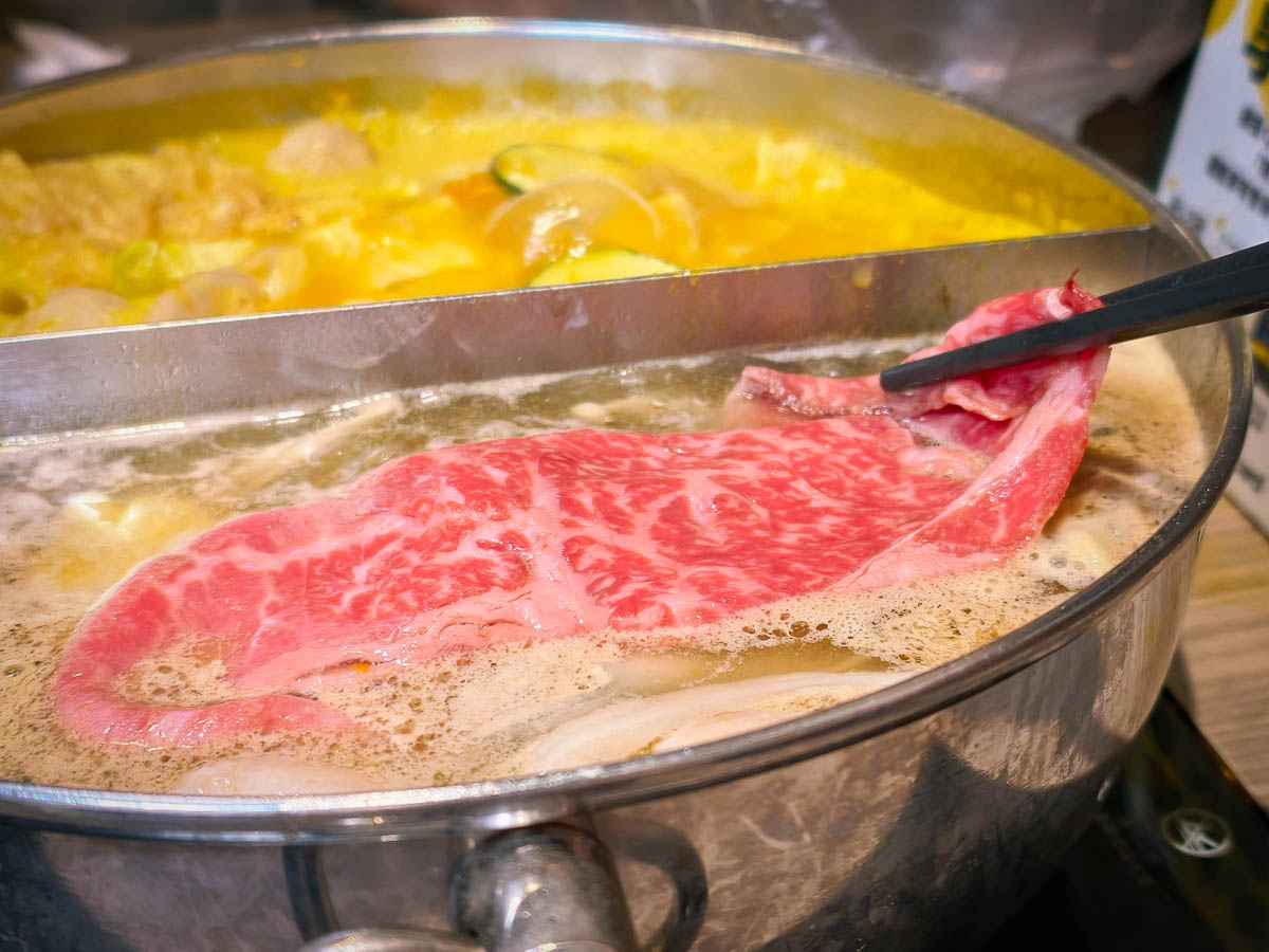 精焱鍋物｜桃園最狂A5日本和牛吃到飽火鍋，狂嗑A5和牛＋天使紅蝦就回本，精焱火鍋，林口火鍋，和牛吃到飽